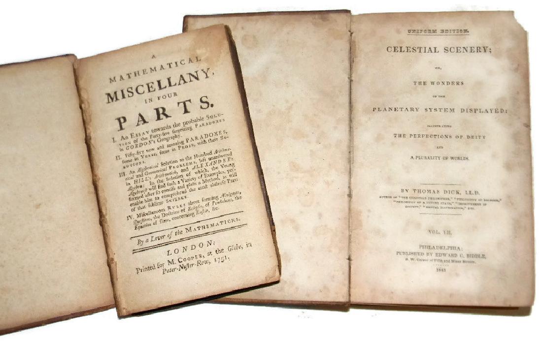 2 BOOKS 1843 CELESTIAL PLANETS & 1751 PARADOXES (1 of 6)