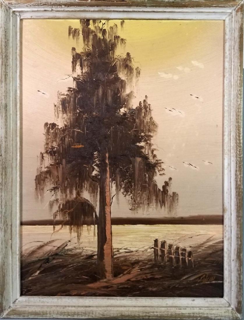 JAMES GIBSON HIGHWAYMAN SUNSET LANDSCAPE PAINTING (1 of 4)