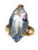CUSTOM 18K GOLD RING 6.14 CARAT BLUE SPINEL