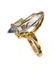 CUSTOM 18K GOLD RING 6.14 CARAT BLUE SPINEL - 3