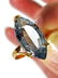 CUSTOM 18K GOLD RING 6.14 CARAT BLUE SPINEL - 5