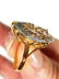 CUSTOM 18K GOLD RING 6.14 CARAT BLUE SPINEL - 6