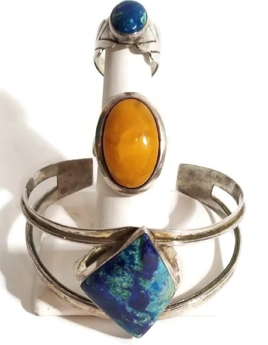 JAY KING DESERT ROSE STERLING BRACELET AND RINGS (1 of 11)