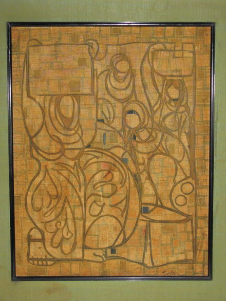 Chuah Thean Teng Batik Painting Vintage C 1960 Sep 29 2013 Rare Era Sellandbidwell Com In Fl