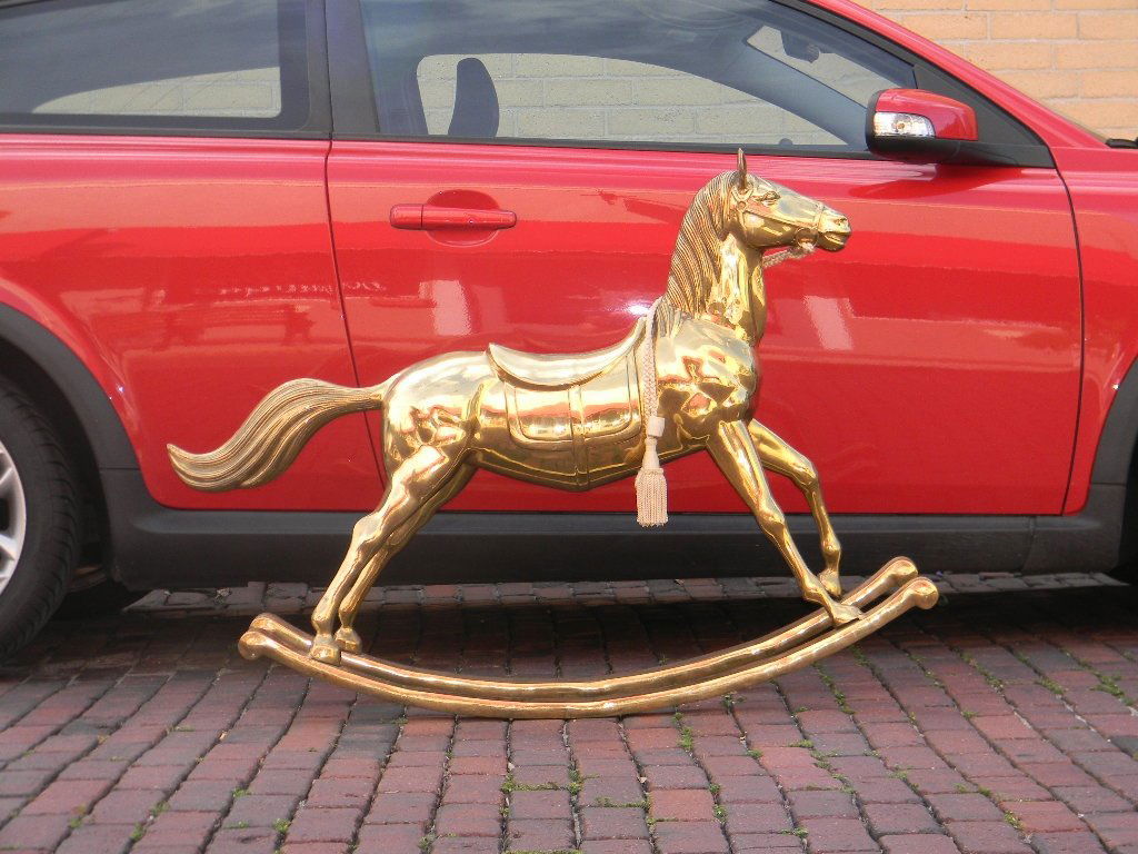 large rocking horse