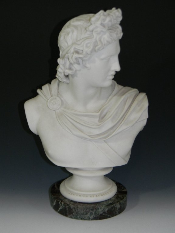 PARIAN BUST OF APOLLO BY ART UNION OF LONDON (1 of 7)