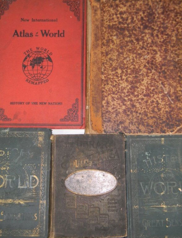 19TH & 20TH CENTURY MAPS AND BOOKS: 1.) 1887: With several fold out maps of the countries and a World Map: Ed. Robinson, Nugent, History of the World with all its Great Sensations Together with its Mighty and Decisive Battles and the Ri