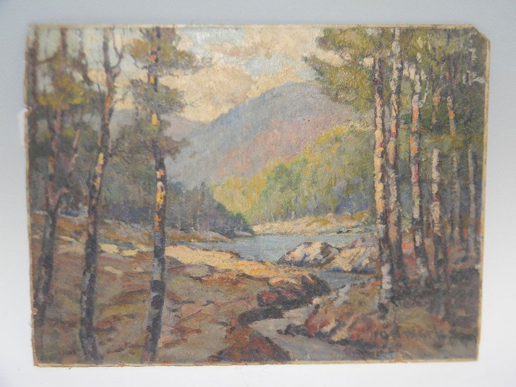 19th C. EASTON PENNSYLVANIA SIGNED OIL PAINTING (1 of 5)
