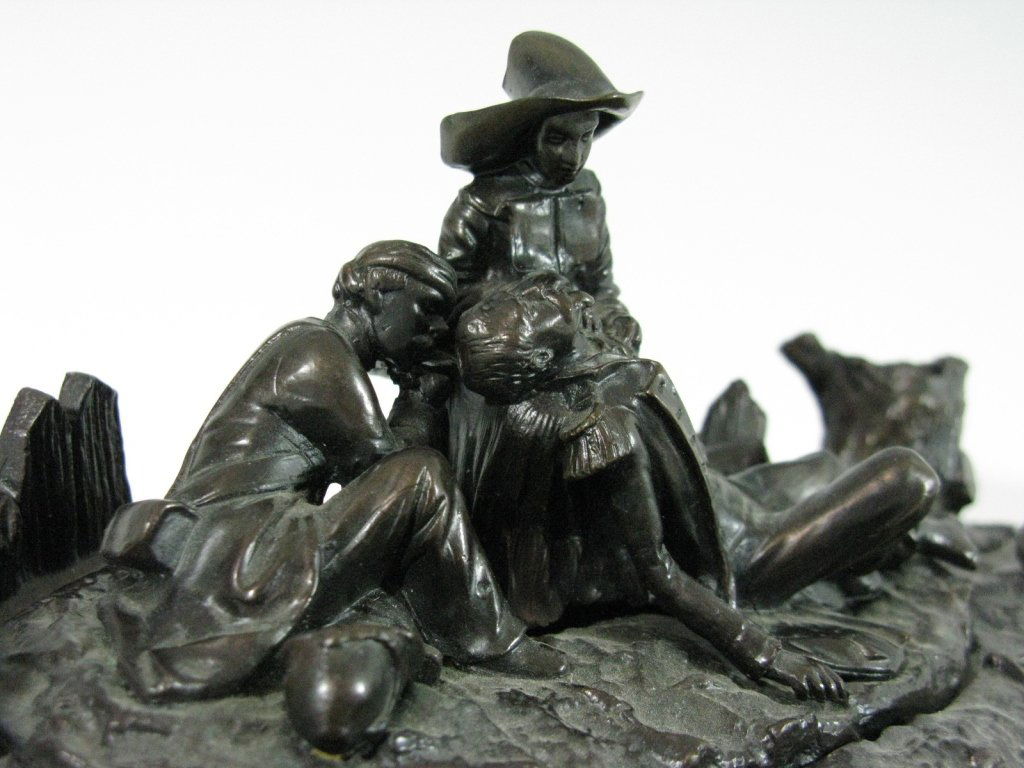 BRONZE INKWELL FLORENCE NIGHTINGALE & CRIMEAN WAR (1 of 7)