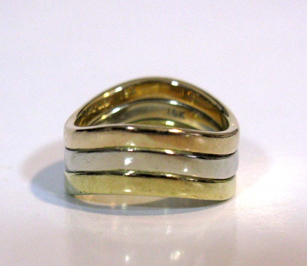 3 @ DINH VAN FOR CARTIER 18K GOLD STACKING RINGS (1 of 4)