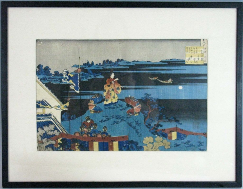 19TH C. HOKUSAI JAPANESE WOODBLOCK PRINT (1 of 8)
