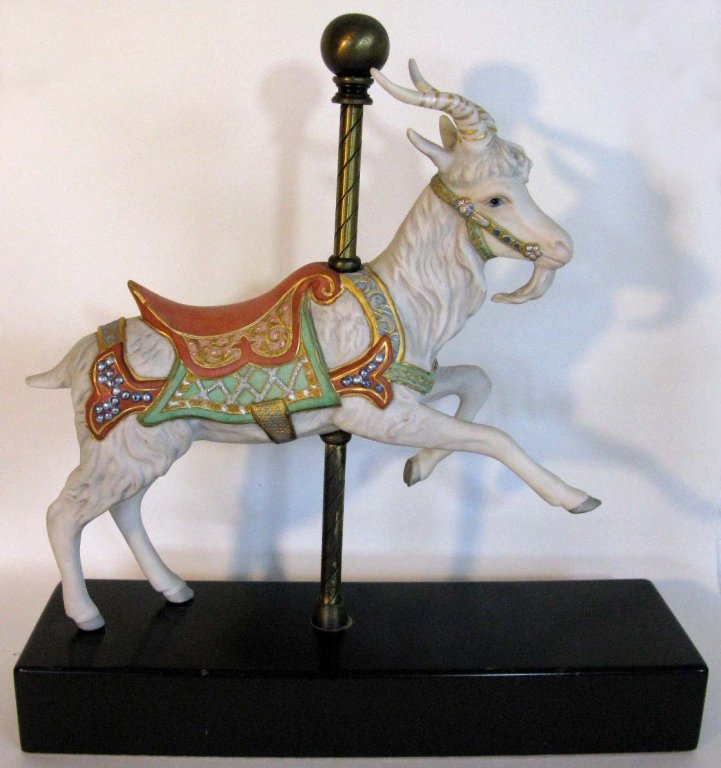 CYBIS PORCELAIN CAROUSEL GOAT LTD. ED. (1 of 7)
