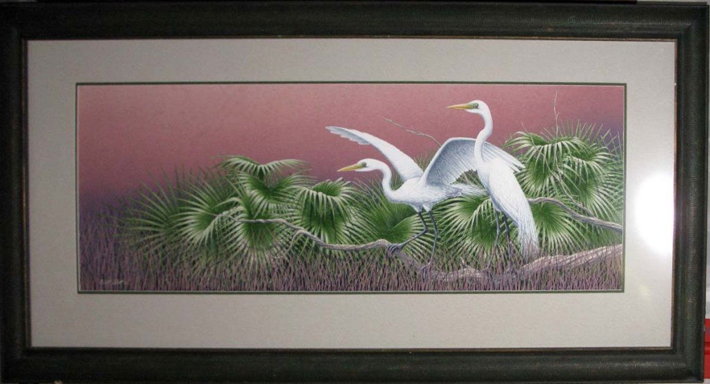 ROBERT SCHOTT ACRYLIC WATERBIRD PAINTING (1 of 7)