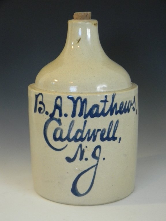 CALDWELL NEW JERSEY STONEWARE ADVERTISING JUG (1 of 5)