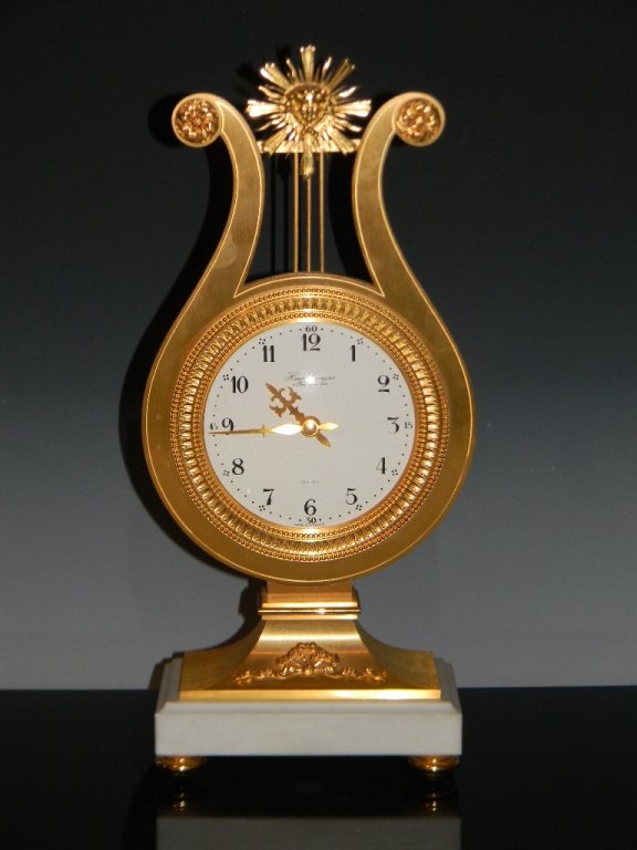 FRENCH HOUR LAVIGNE A PARIS MANTLE CLOCK