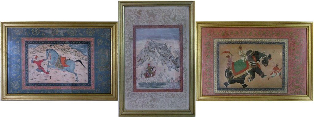 3 VINTAGE PERSIAN OFFSET LITHOGRAPHS: Figurative (1 of 4)