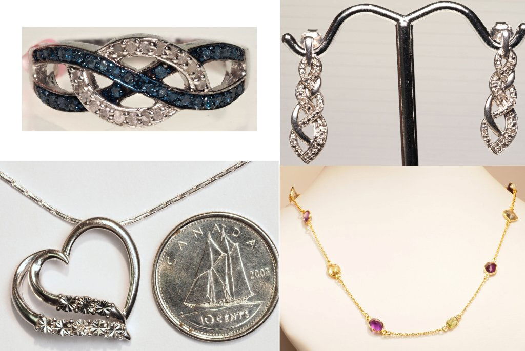 STERLING SILVER, DIAMOND & GEMSTONES JEWLERY COLLECTION (1 of 10)