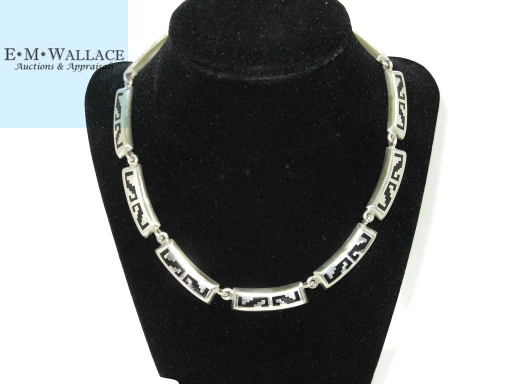 SIGNED TAXCO STERLING SILVER HEAVY LINK NECKLACE (1 of 5)