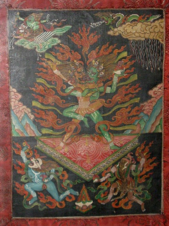 TIBETAN THANGKA OF CHEMCHOK HERUKA PAINTING (1 of 10)