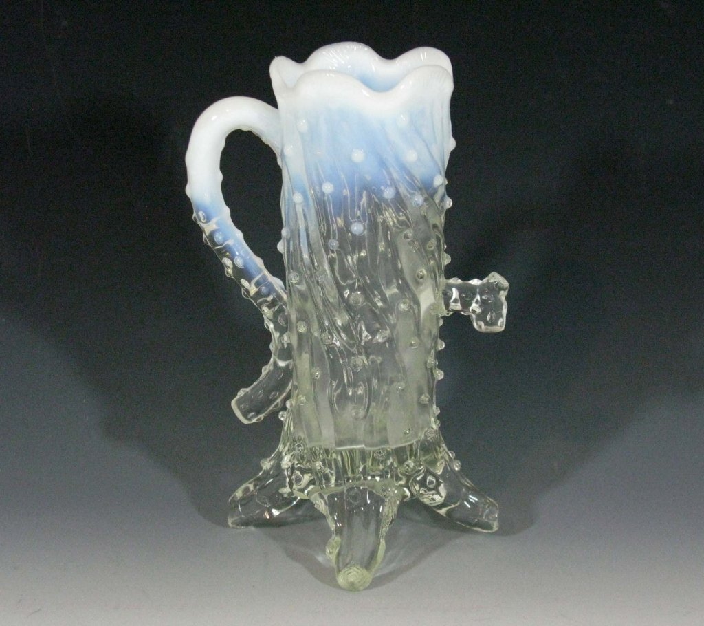 NORTHWOOD CARNIVAL GLASS TREE TRUNK VASE (1 of 6)