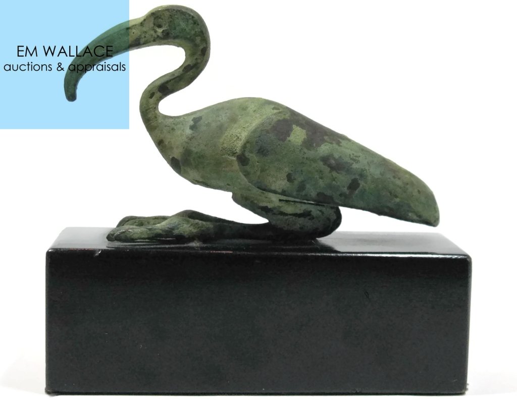 EGYPTIAN BRONZE FIGURE OF IBIS (1 of 7)