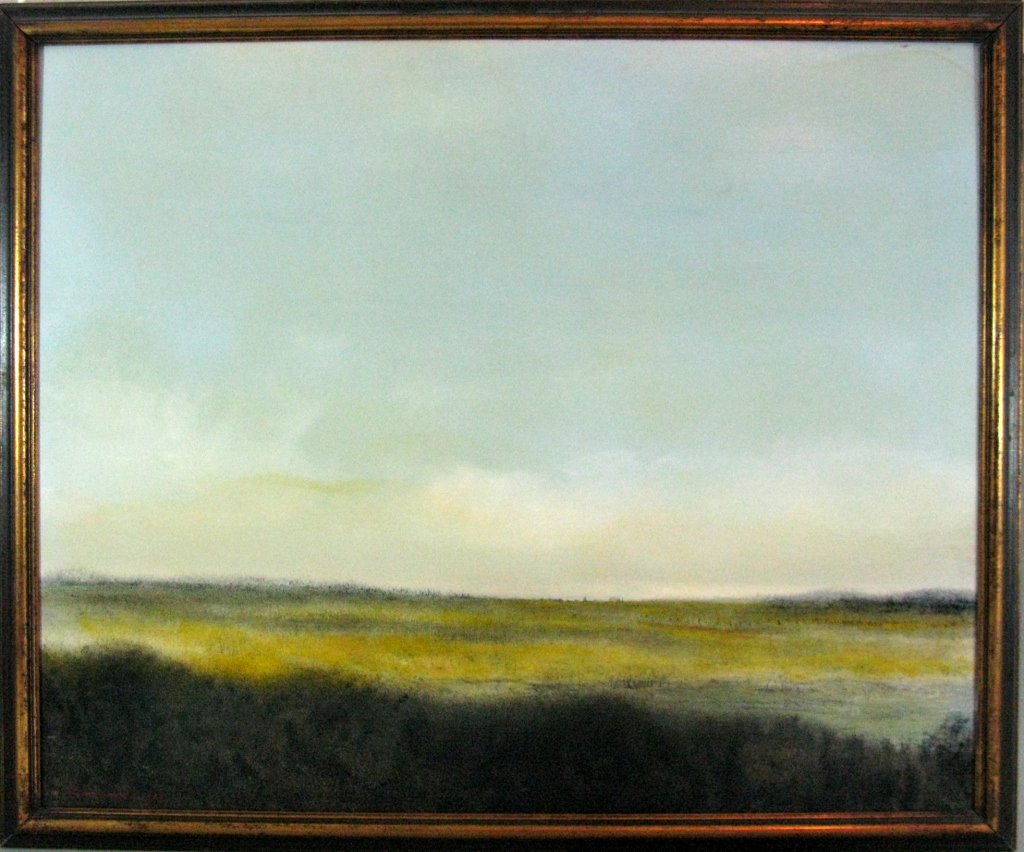 SANDERS OIL MASONITE LANDSCAPE PAINTING 1961 (1 of 7)