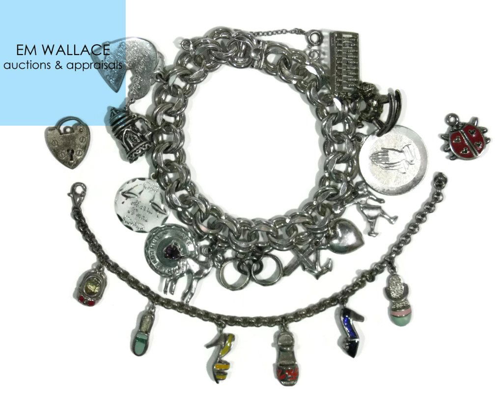 2 @ STERLING SILVER CHARM BRACELETS (1 of 4)