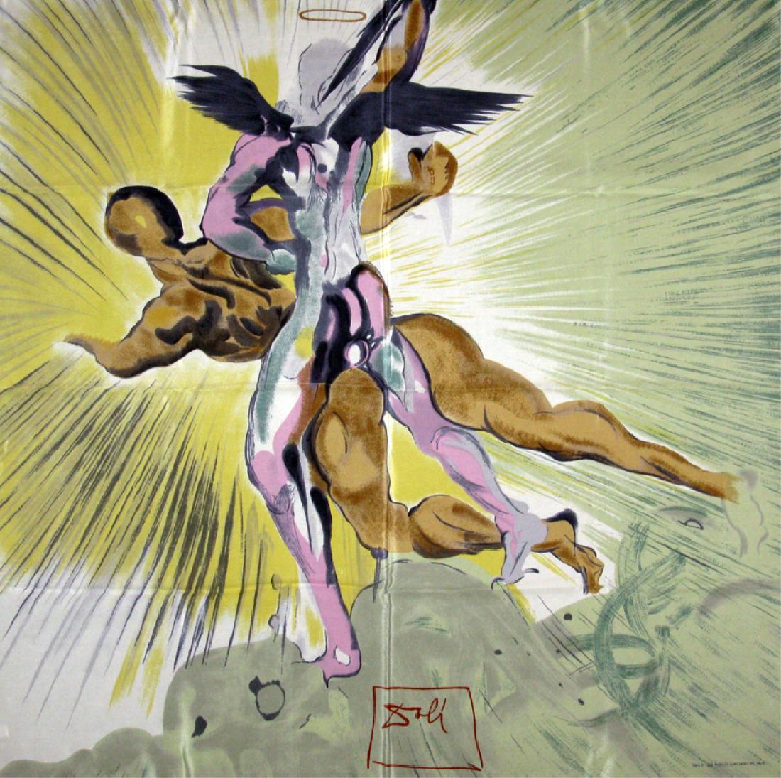 SALVADOR DALI SILK SCARF DANTE'S DIVINE COMEDY (1 of 3)