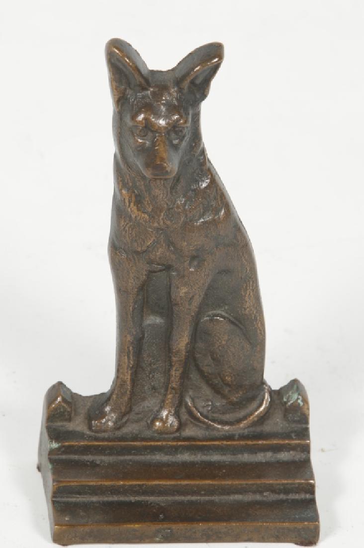 Charming Antique Figural Dog Door Stop (1 of 1)