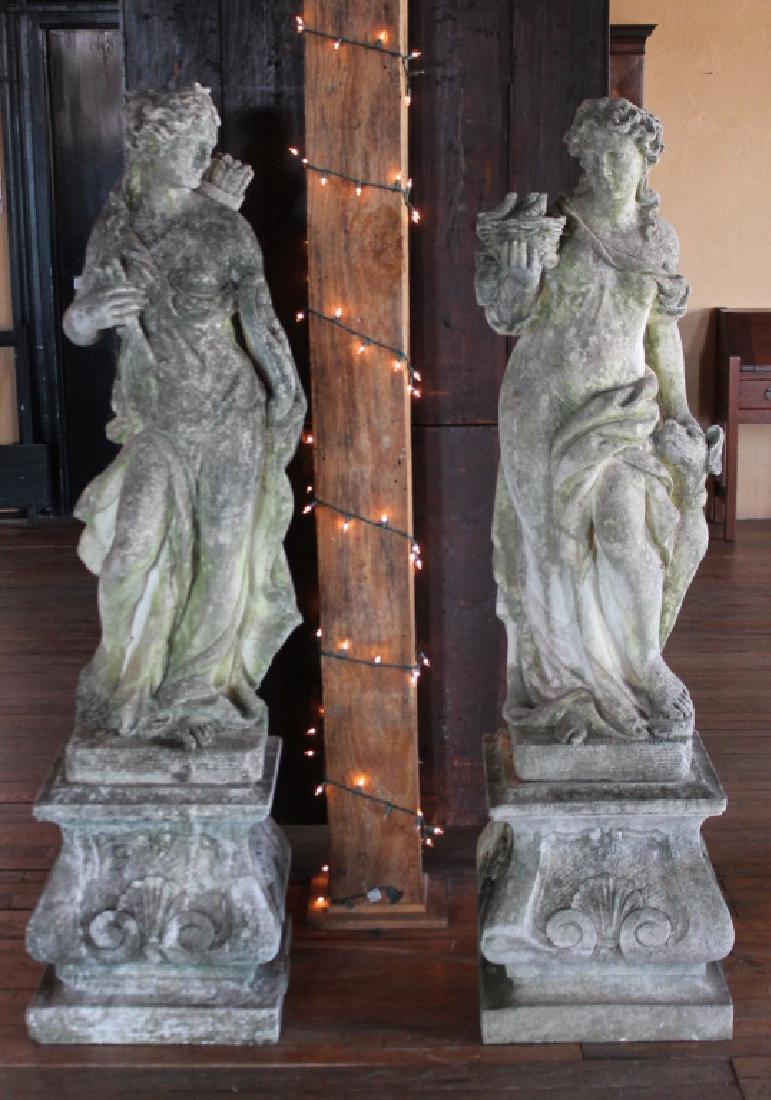 Fine Pair Neoclassical Style Garden Sculptures (1 of 7)