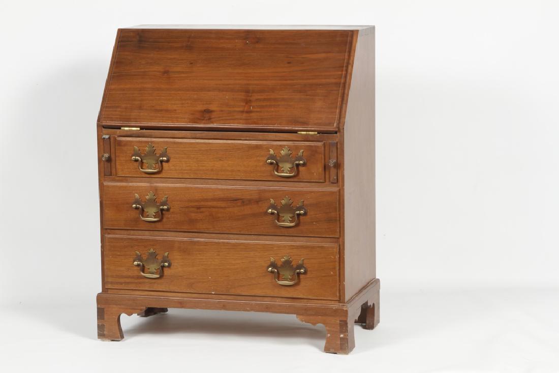 Miniature Bench Made Chippendale Style Walnut Desk (1 of 3)