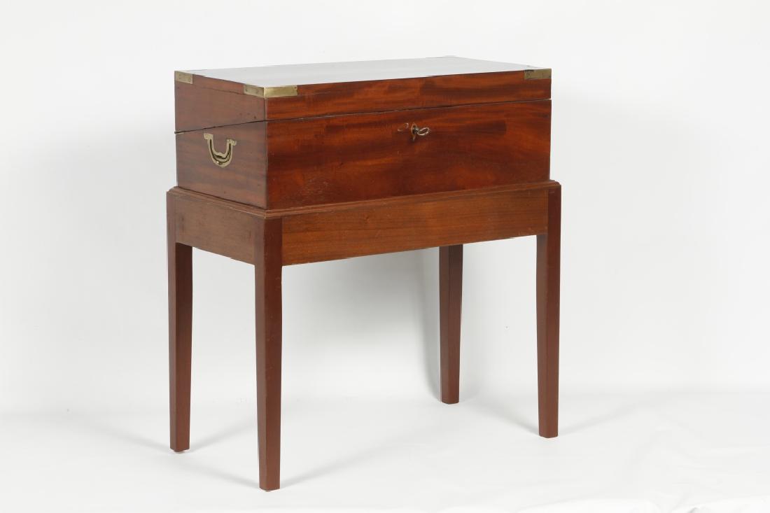 Regency Mahogany Campaign Writing Slope on Stand (1 of 9)