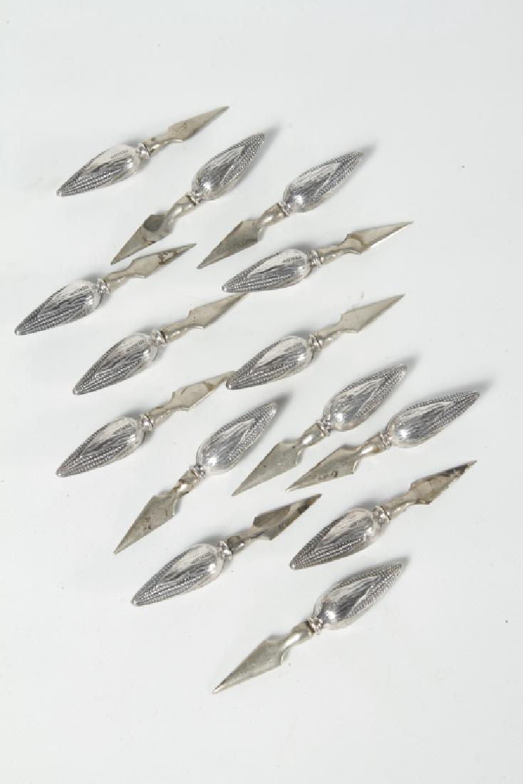 Good Set Figural Sterling Silver Corn Cob Holders (1 of 1)