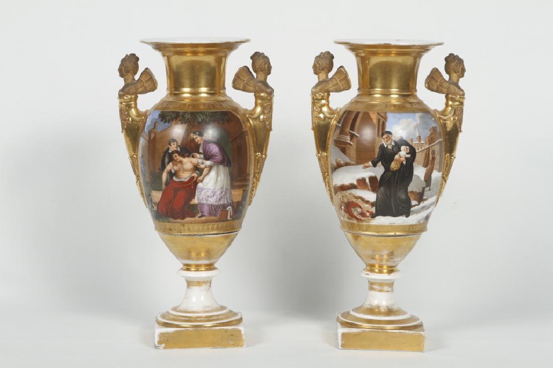 Good Pair Neoclassical Porcelain Urns (1 of 6)