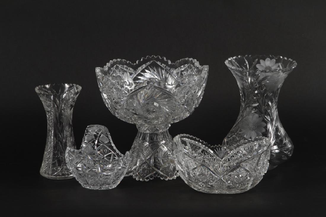 Collection Antique Brilliant Cut Glass Articles (1 of 1)