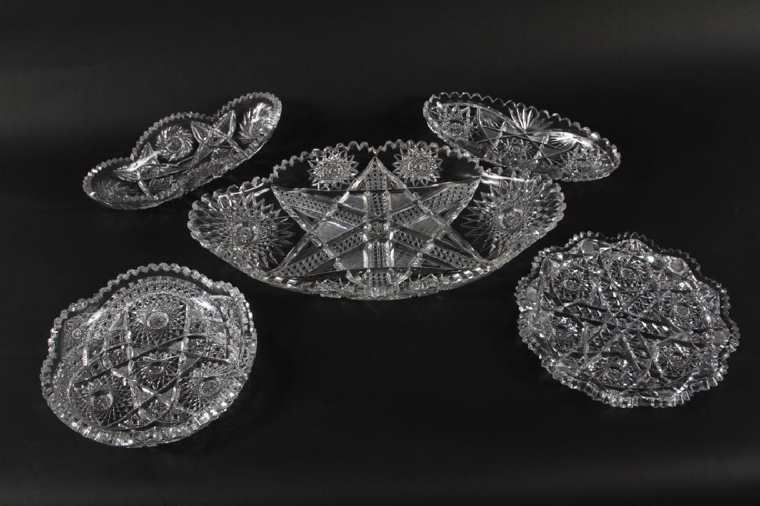 Collection Brilliant Cut Glass Serving Pieces (1 of 1)
