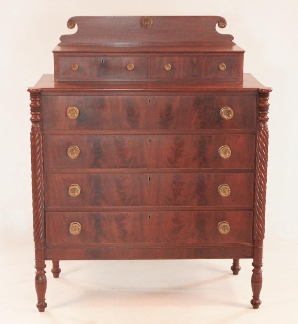 Late Federal Mahogany Chest of Drawers (1 of 1)