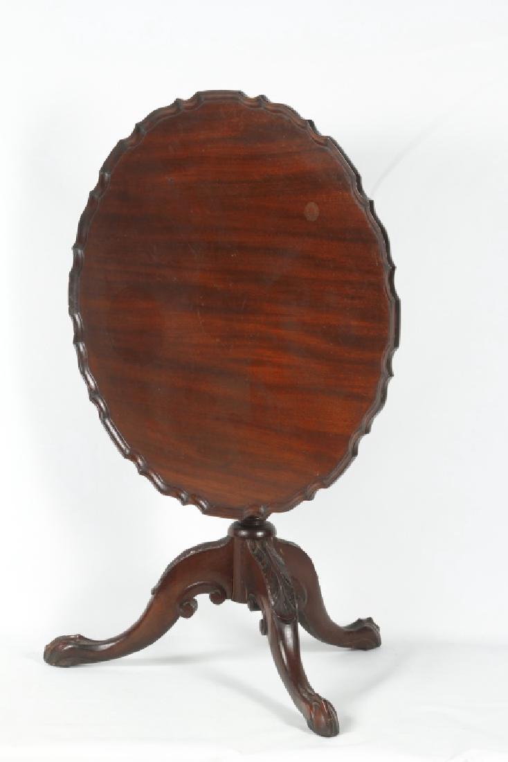 Chippendale Style Carved Mahogany Tea Table (1 of 2)