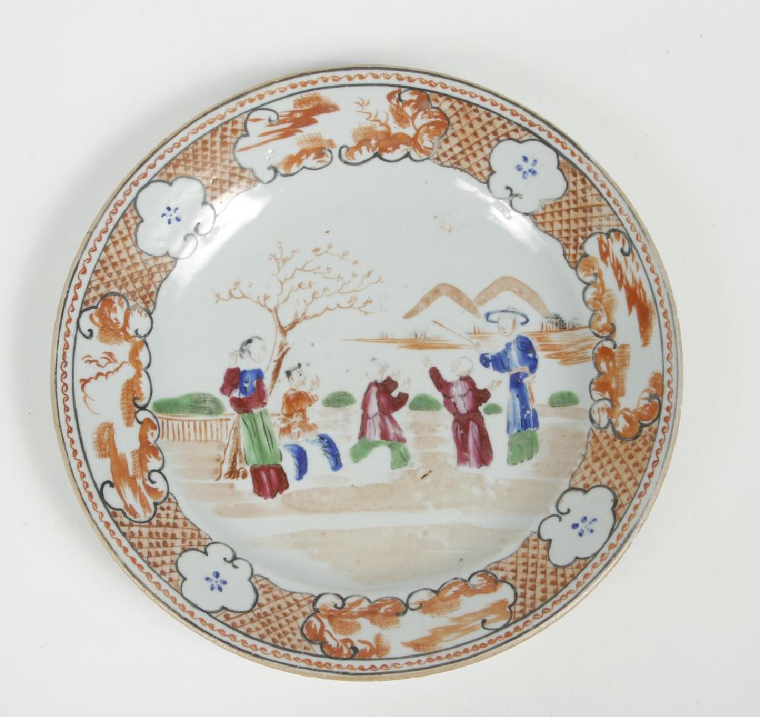 Set Eight Antique Chinese Export Porcelain Dishes (1 of 6)