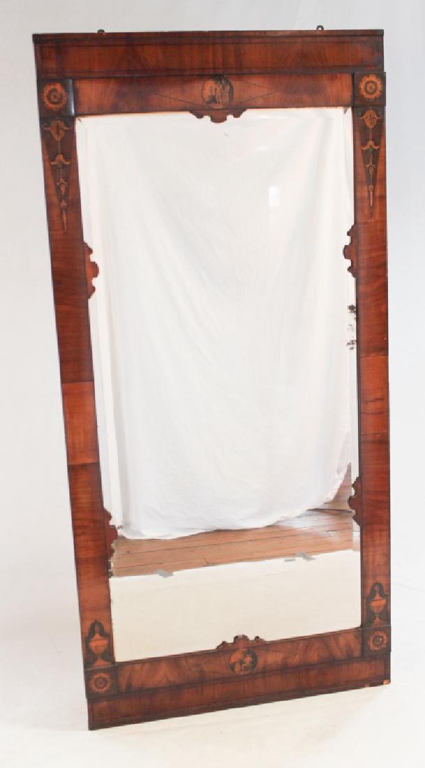 Good Regency Inlaid Mahogany Pier Mirror (1 of 6)