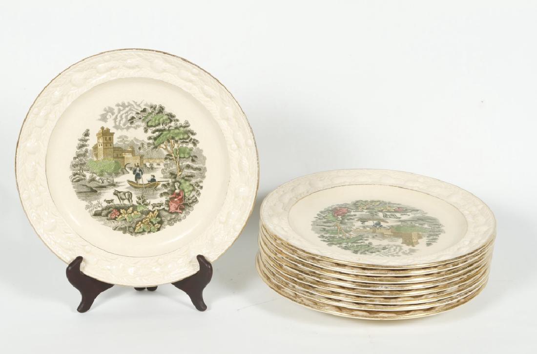 Set Nine English Transfer Service Plates (1 of 2)