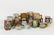 Collection Antique Majolica Pottery Pitchers & Cre