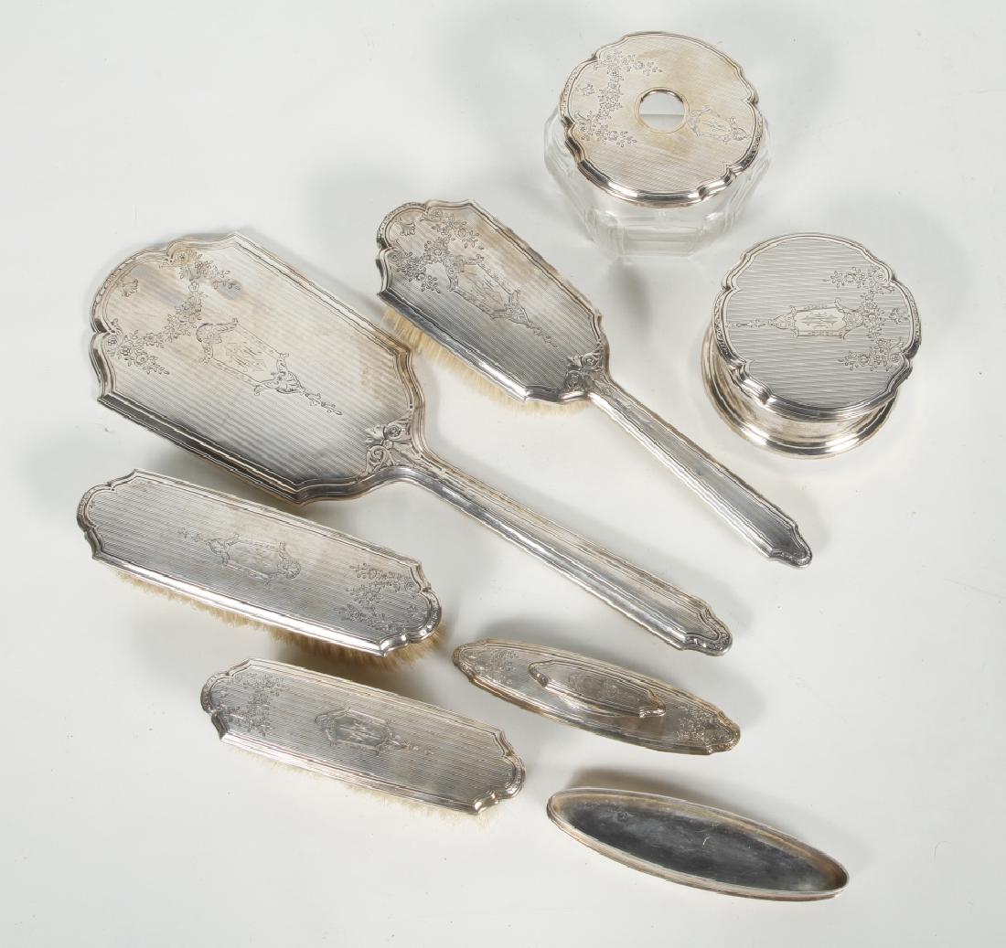 American Art Deco Ladies Sterling Dressing Set (1 of 1)