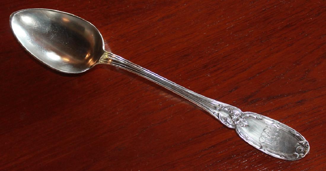 Charleston Coin Silver Serving or Stuffing Spoon (1 of 4)