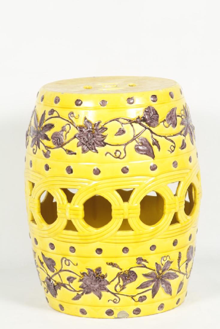 Minton Majolica Figural Porcelain Garden Seat (1 of 2)