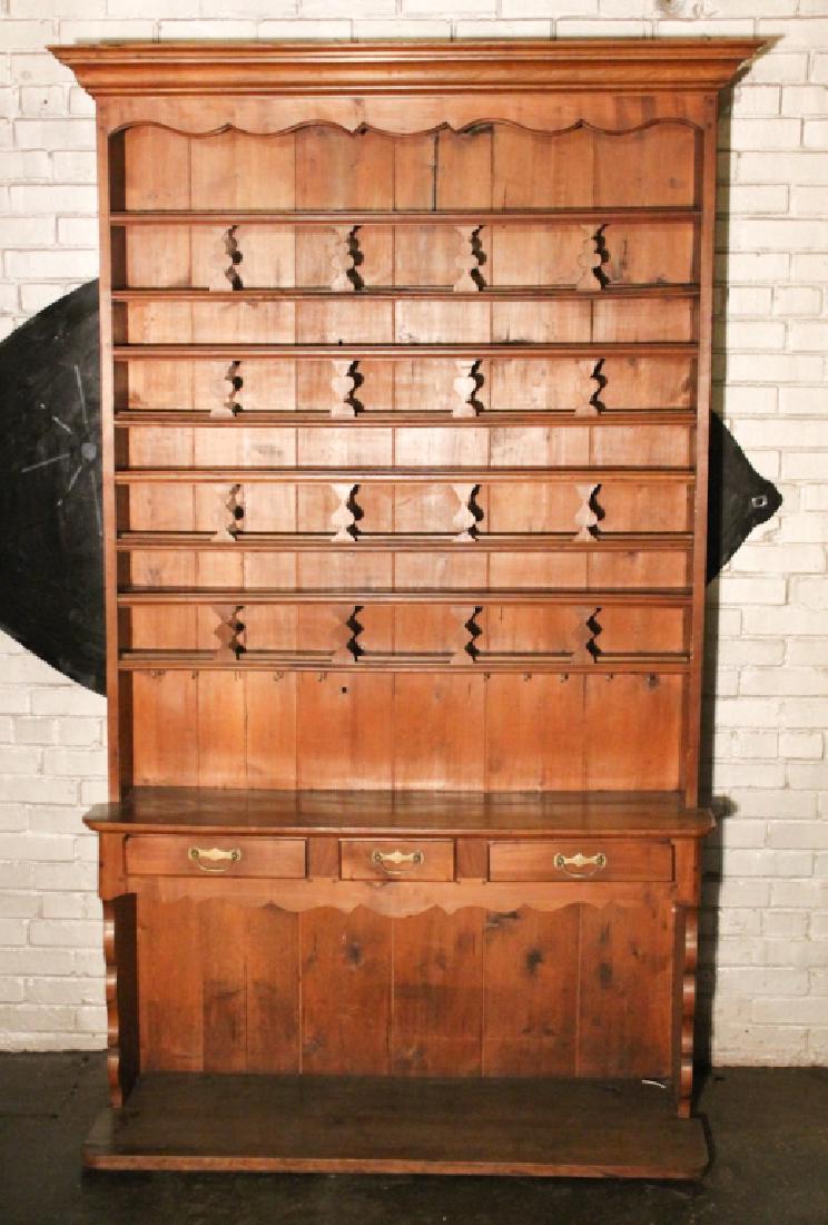 French Carved Walnut Pewter Cupboard (1 of 3)