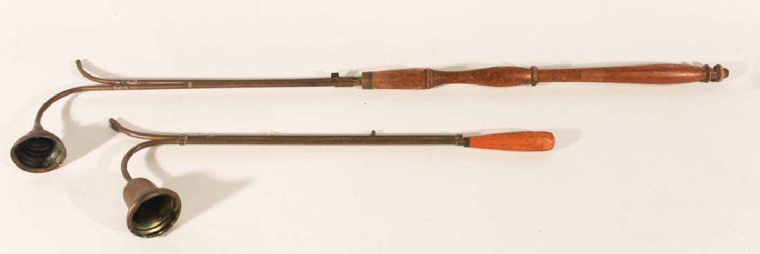 Two Brass & Wood Candle Lighters/Snuffers (1 of 1)