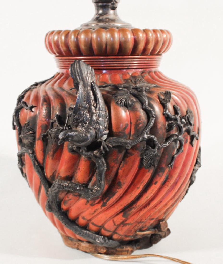 Gorham Aesthetic Movement Mixed Metal Table Lamp (1 of 10)