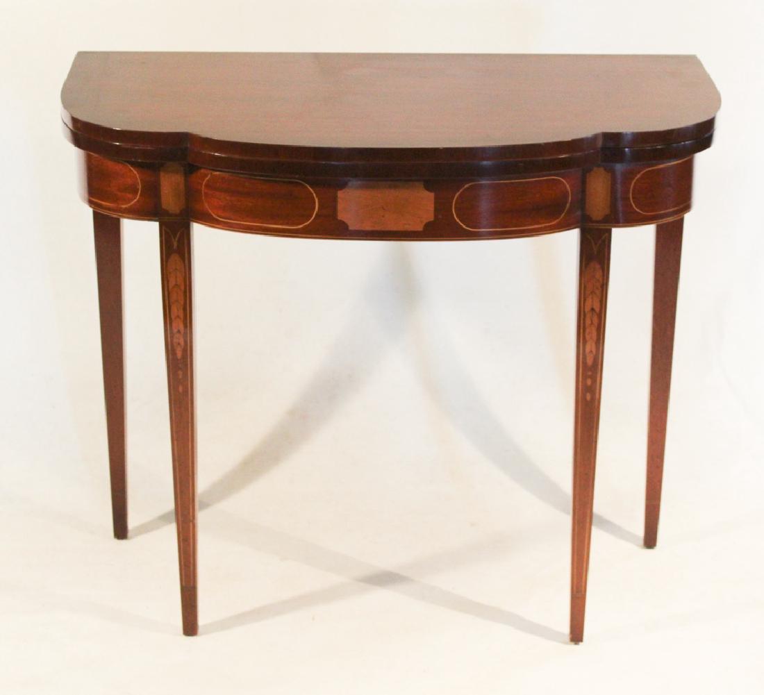 Bench Made Federal Style Mahogany Games Table (1 of 2)
