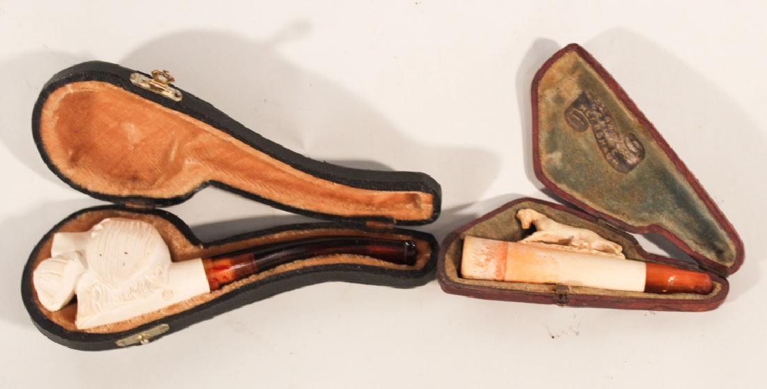 Two Antique Figural Meerschaum Pipes (1 of 4)